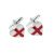 George Cross England Flag Heart Cufflinks
