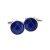 Round Blue Masonic Cufflinks