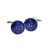 Round Blue Masonic with G Cufflinks