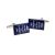 Royal Blue Keep Calm & Carry on Cufflinks