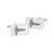 White & Black Medical Symbol Cufflinks