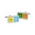 Contemporary Coloured Chemical Table Genius Cufflinks