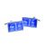 Blue Rectangular Periodic Table Beer Cufflinks