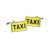 Yellow Taxi Sign Style Cufflinks