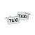 White Taxi Sign Style Cufflinks