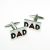 Dad with red Love Heart Cufflinks