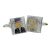 Smile & Wedding Role Cufflinks - Black & Pink