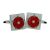 Red Lancashire Rose English Cufflinks