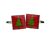 Festive Christmas Tree Square Cufflinks