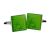 Green Reptile Print Cufflinks