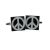 Ban the Bomb Black & White Cufflinks