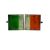 Distressed IRELAND Irish Tri-Colour Split-Flag Cufflinks