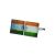 Distressed India Split-Flag Cufflinks