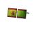Spain Distressed Split Flag Cufflinks