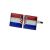 Croatia Distressed Split Flag Cufflinks