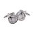 White Masonic No G Round Cufflinks