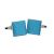 Pale Blue & White Polka Dot Cufflinks