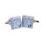 Personalised New Baby Boy Details Blue Themed Cufflinks