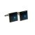 Wolf Silhouette Howling at the Moon Cufflinks