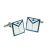 Apron Style Tyler Masonic Cufflinks