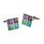 Pop Art Style Panda Design Cufflinks