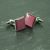 Red Striped Cufflinks