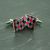 Red & Black Argyle Pattern Cufflinks