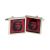 Che Guevara Square Cufflinks with Border