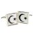 Islamic Flag in Black & White Cufflinks