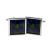 Cufflinks Black Watch Scottish Tartan with Masonic G design