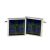 Cufflinks Black Watch Scottish Tartan with Stag design