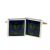 Cufflinks Black Watch Scottish Tartan with Thistle design