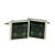 Cufflinks Mac Kenzie Scottish Tartan with Thistle design