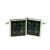 Cufflinks Mac Kenzie Scottish Tartan with Scottie Dog design