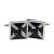 Cufflinks Scottish Saltire Flag with Scottie Dog design