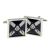 Cufflinks Scottish Saltire Flag with Masonic G design