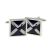 Cufflinks Scottish Saltire Flag with Pheasant Game Bird design