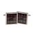 Cufflinks Royal Stewart Scottish Tartan with Scottie Dog design