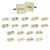 Ivory Square Wedding Cufflinks