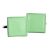 Plain Green Square Cufflinks