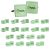 Green Square Wedding Cufflinks