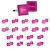 Hot Pink Square Wedding Cufflinks