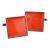 Burnt Orange Square Plain Cufflinks