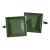 Dark Green Plain Square Cufflinks