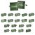 Dark Green Square Wedding Cufflinks