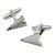Folded Paper Plane Aeroplane Cufflinks.  Themed for 1st Anniversary Paper