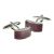 Curved Purple Cufflinks