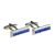 Blue Crystals Bar Cufflinks