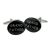 Black Oval Grandfather wedding Cufflinks