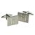 No.1 Dad Rectangular Brushed Finish Cufflinks